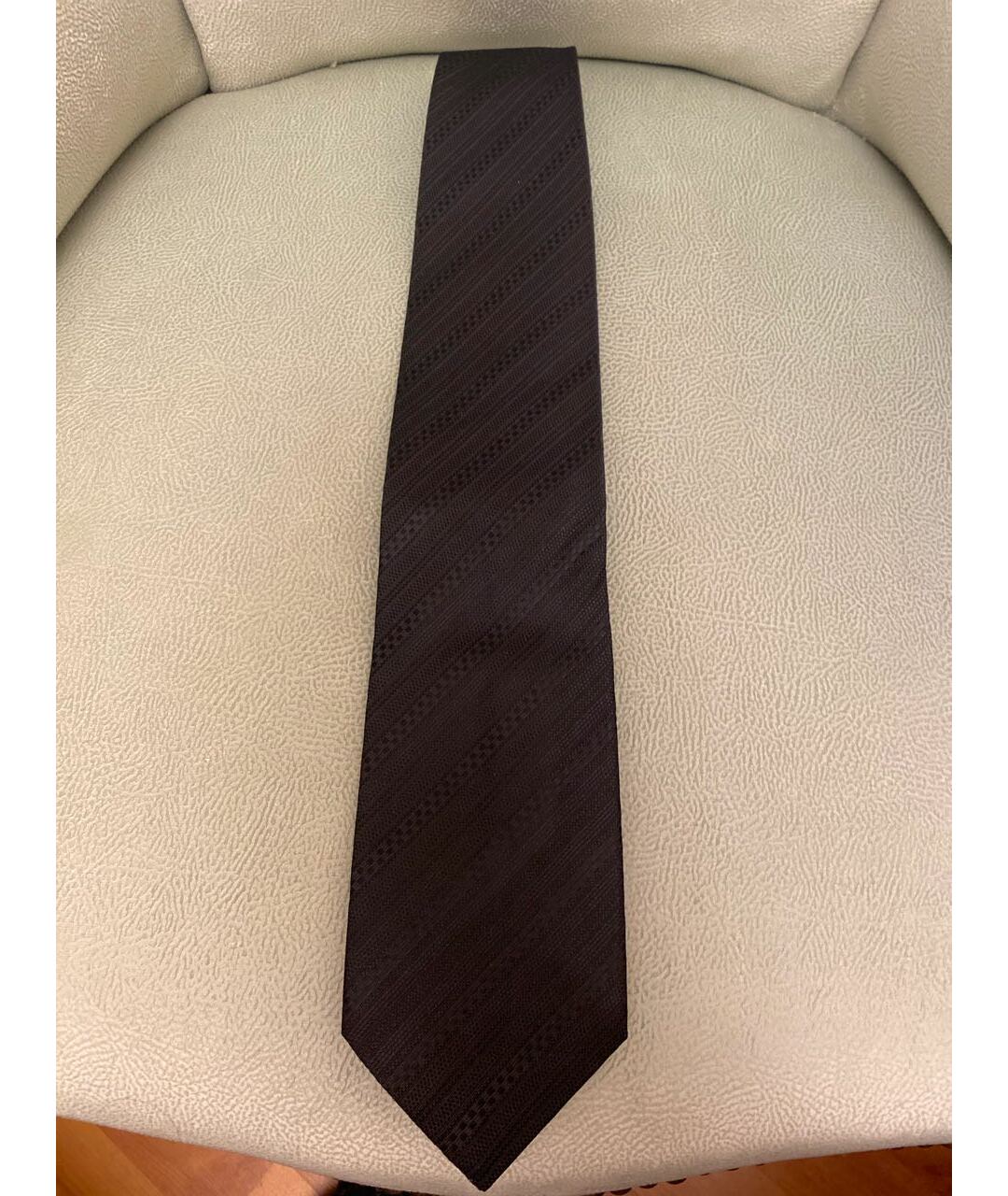 BRIONI Черный шелковый галстук, фото 4