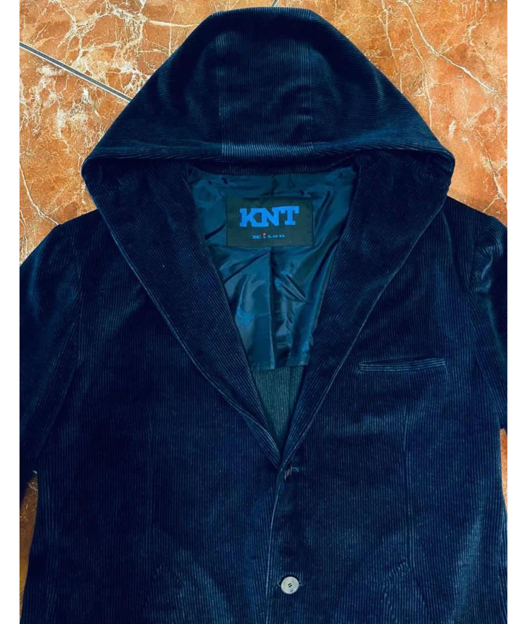 KITON Темно-синяя куртка, фото 3