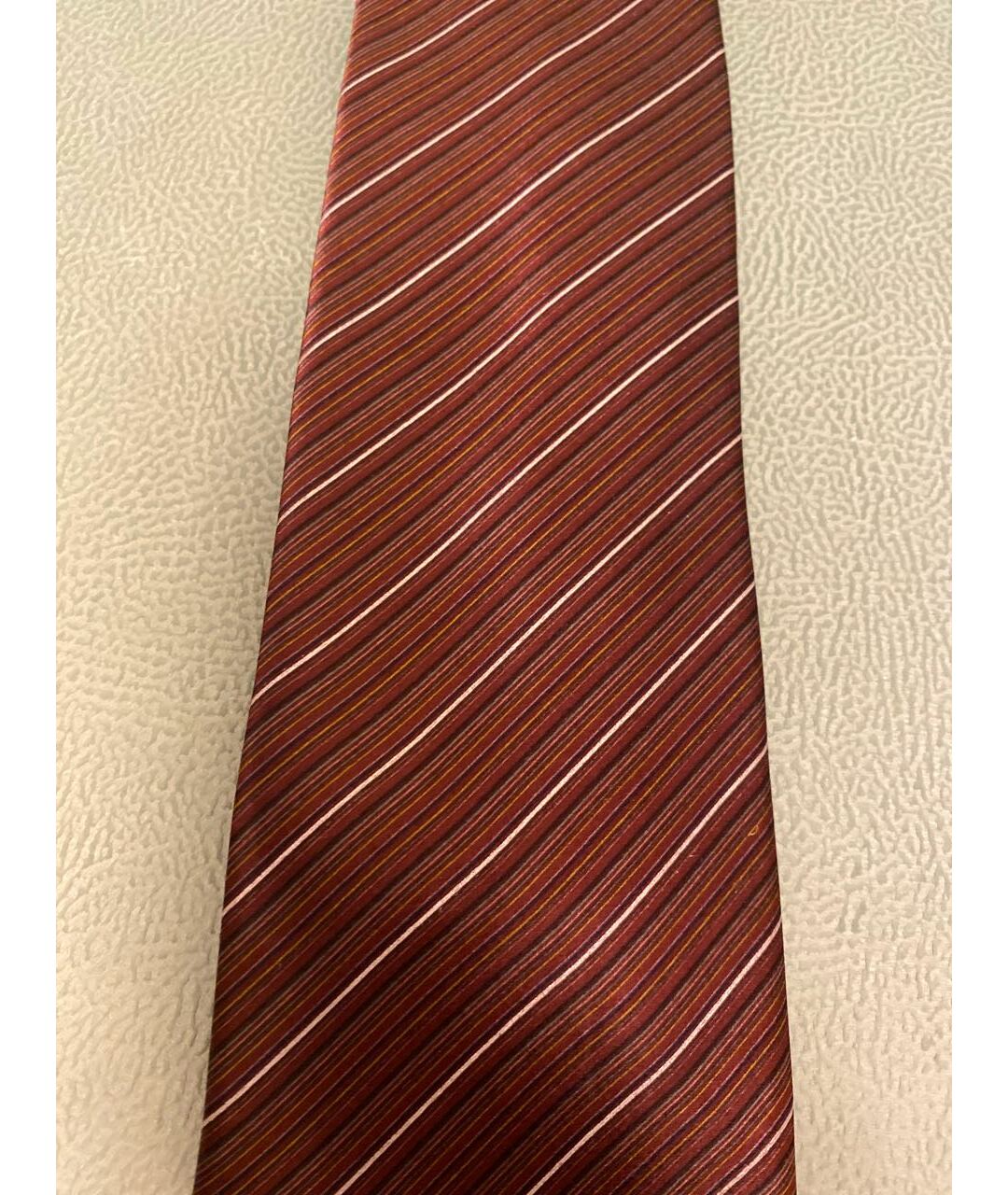 BRIONI Коричневый шелковый галстук, фото 2