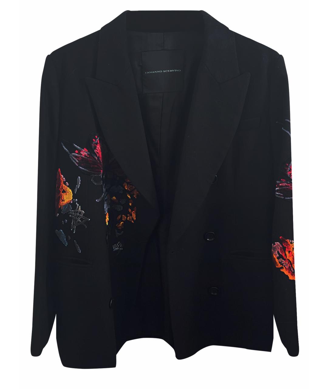 ERMANNO SCERVINO Черный кашемировый жакет/пиджак, фото 1
