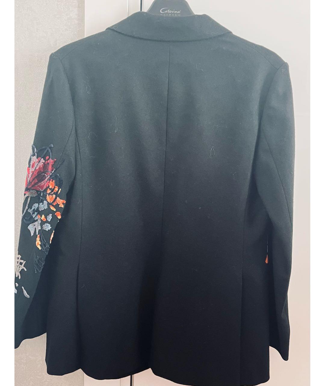 ERMANNO SCERVINO Черный кашемировый жакет/пиджак, фото 2