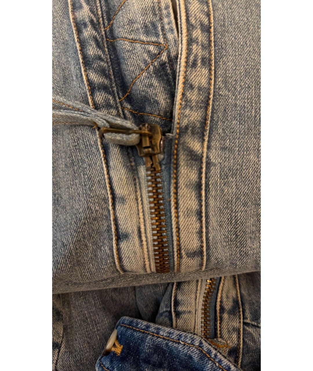 ERMANNO SCERVINO Голубая деним парка, фото 6