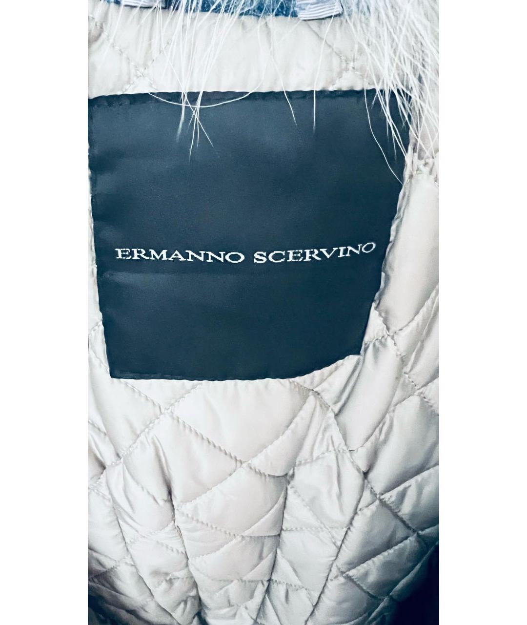 ERMANNO SCERVINO Голубая деним парка, фото 3