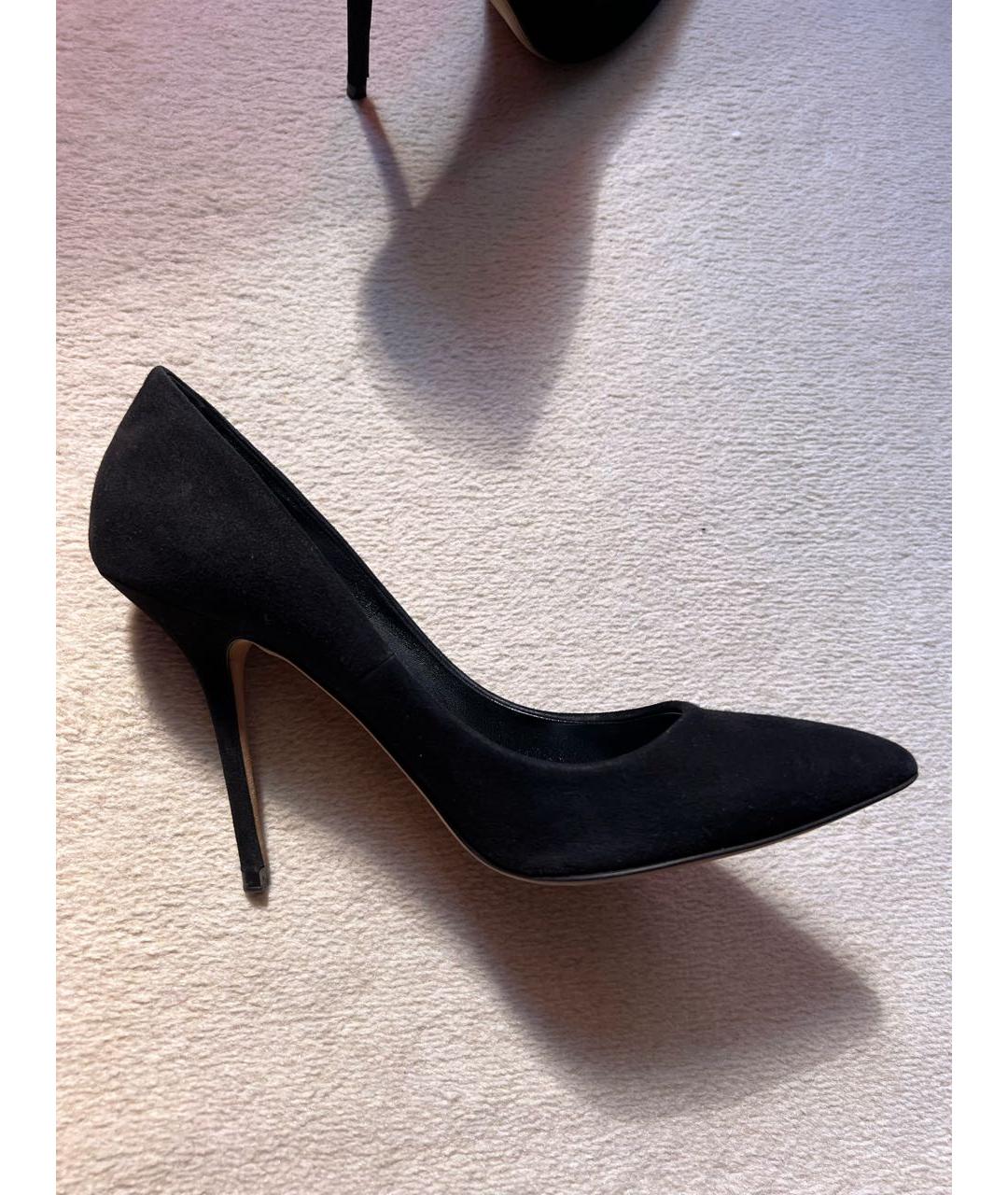 DOLCE&GABBANA Черные замшевые туфли, фото 5