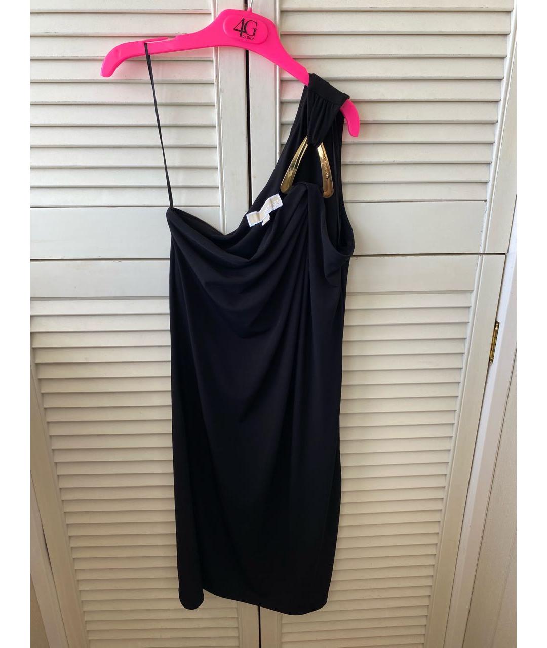 MICHAEL MICHAEL KORS Черное полиэстеровое коктейльное платье, фото 9