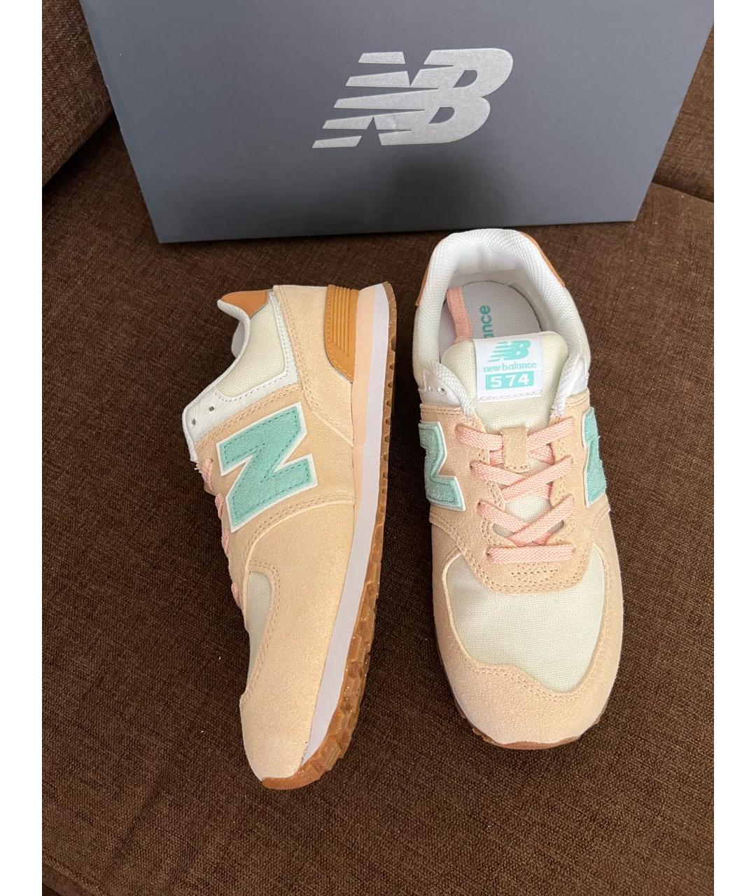 NEW BALANCE Бежевые кроссовки, фото 5