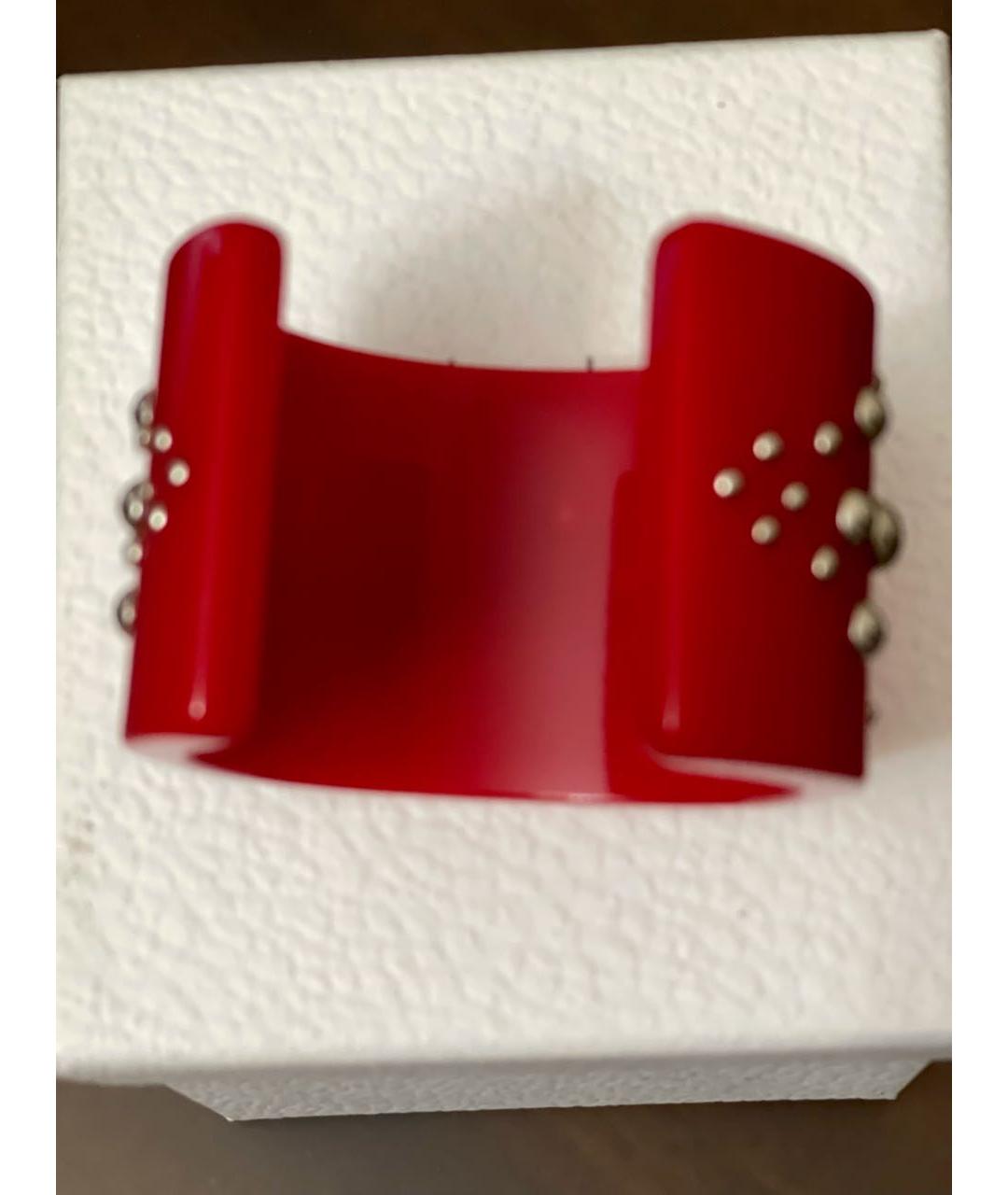 CHRISTIAN DIOR Красный пластиковый браслет, фото 4