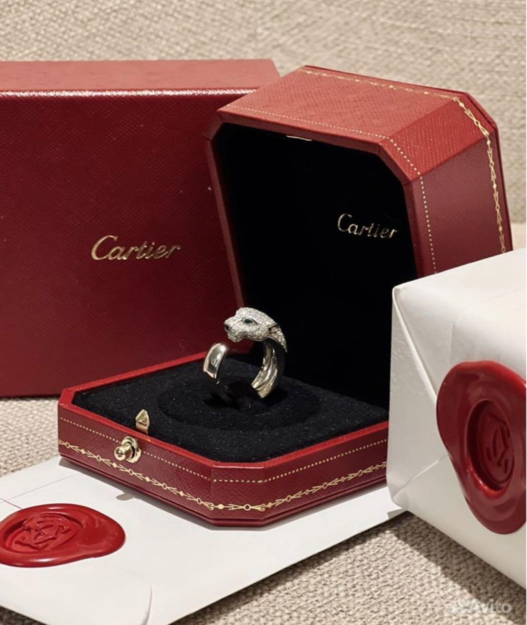 CARTIER Серое кольцо из белого золота, фото 4