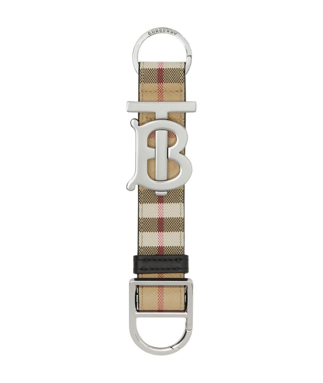 BURBERRY Бежевый брелок, фото 1