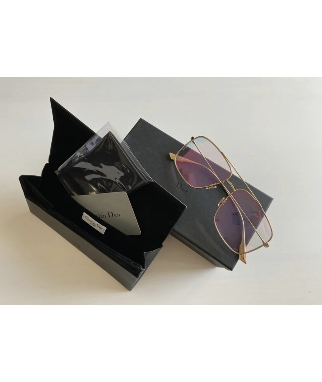 CHRISTIAN DIOR PRE-OWNED Розовые металлические солнцезащитные очки, фото 9