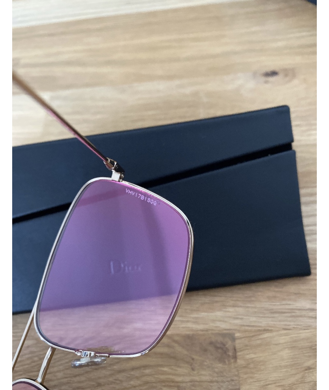 CHRISTIAN DIOR PRE-OWNED Розовые металлические солнцезащитные очки, фото 7