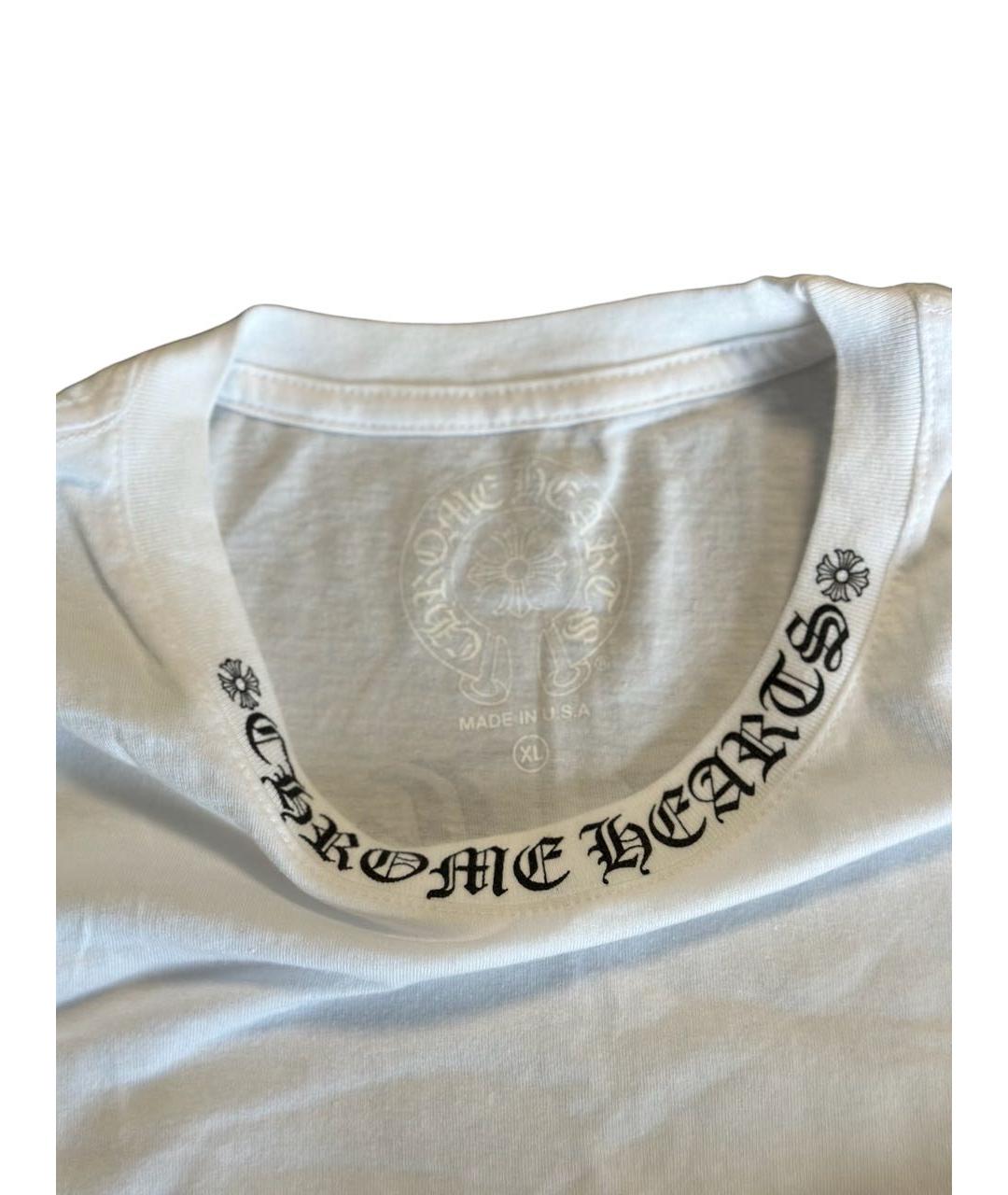 CHROME HEARTS Белая футболка, фото 3
