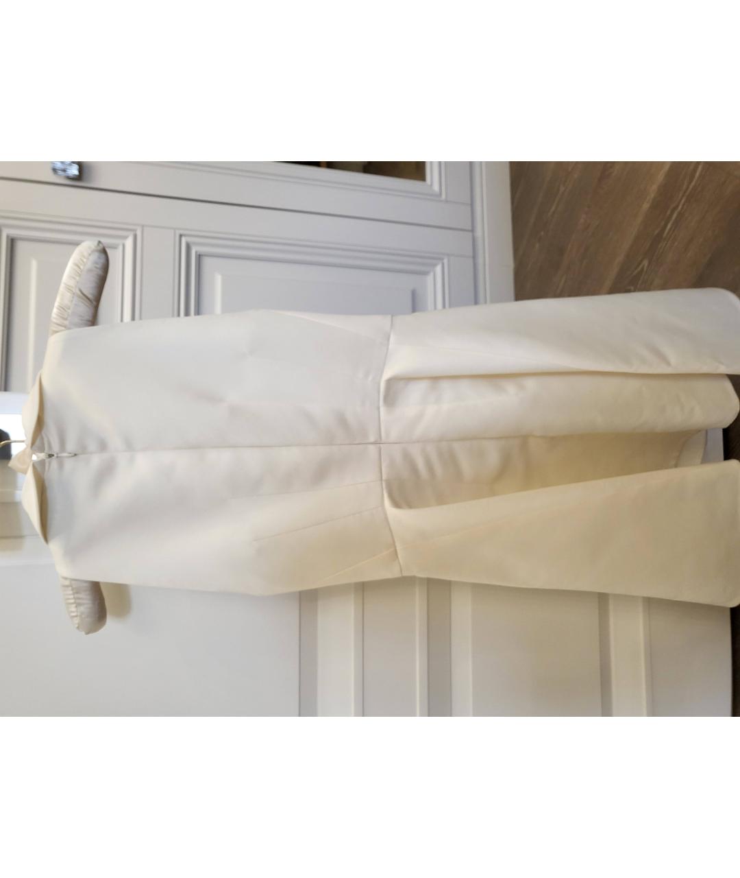 ESTER ABNER Белое шелковое коктейльное платье, фото 4
