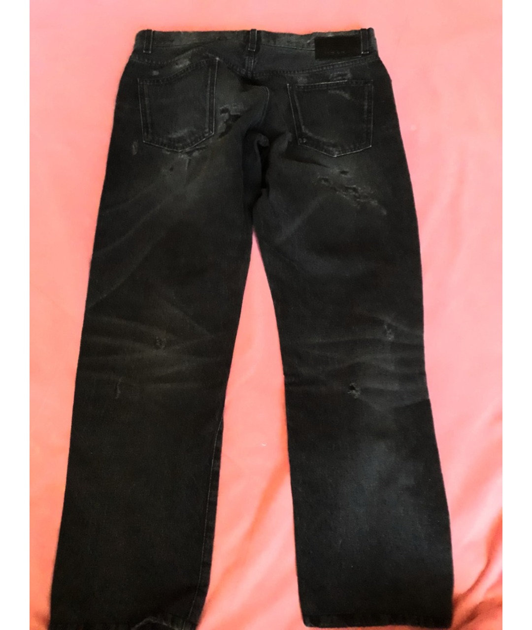 DOLCE&GABBANA Черные хлопковые прямые джинсы, фото 2