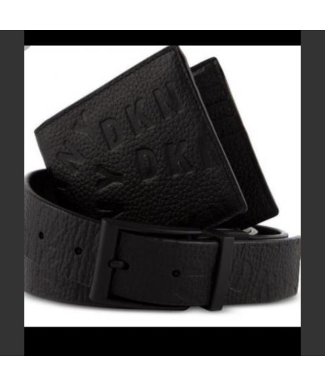 DKNY Черный кожаный кошелек, фото 8