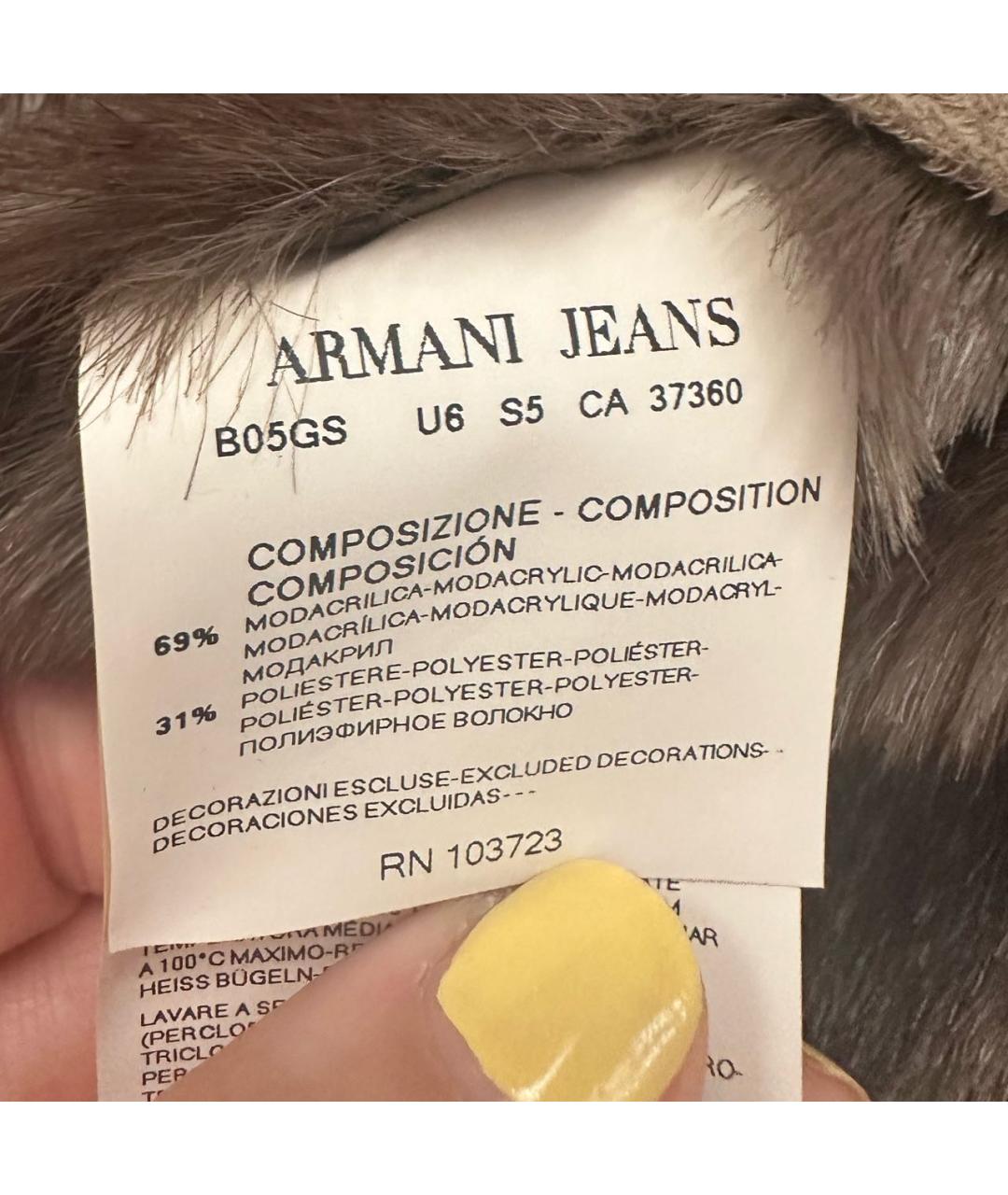 ARMANI JEANS Серый жилет, фото 6