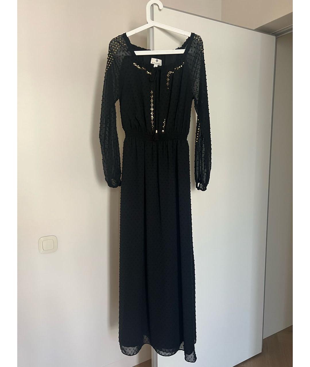 ALTUZARRA Черное шифоновое вечернее платье, фото 5