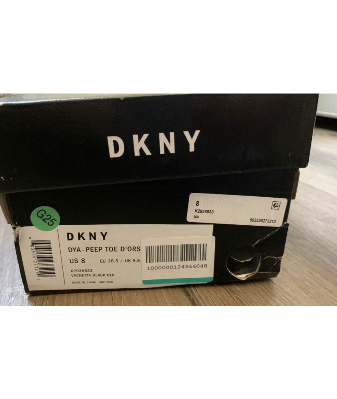 DKNY Черные кожаные сандалии, фото 6