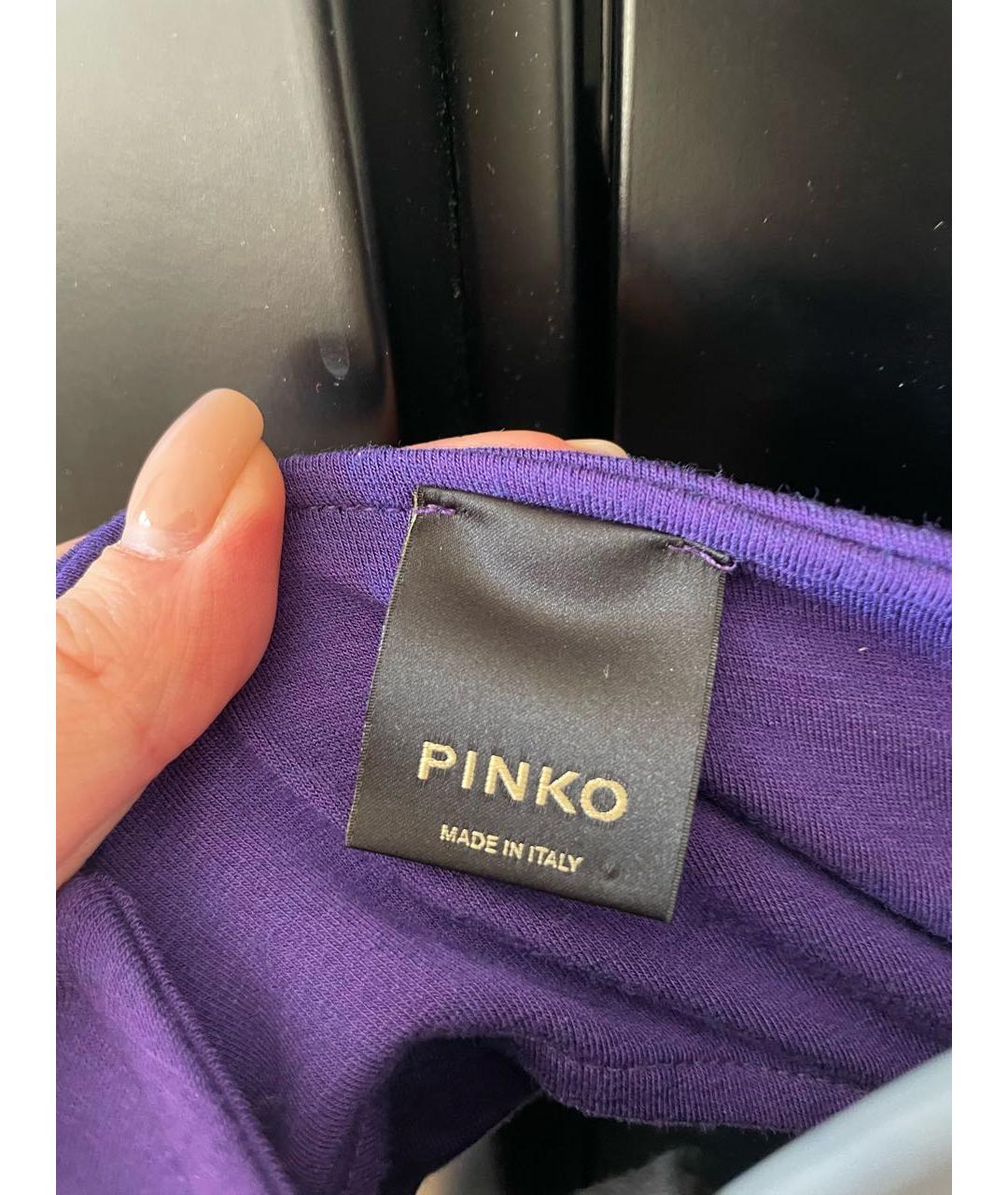 PINKO Фиолетовое вискозное вечернее платье, фото 3