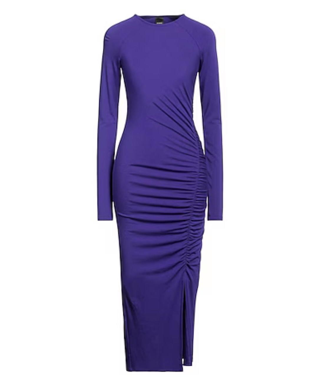 PINKO Фиолетовое вискозное вечернее платье, фото 1