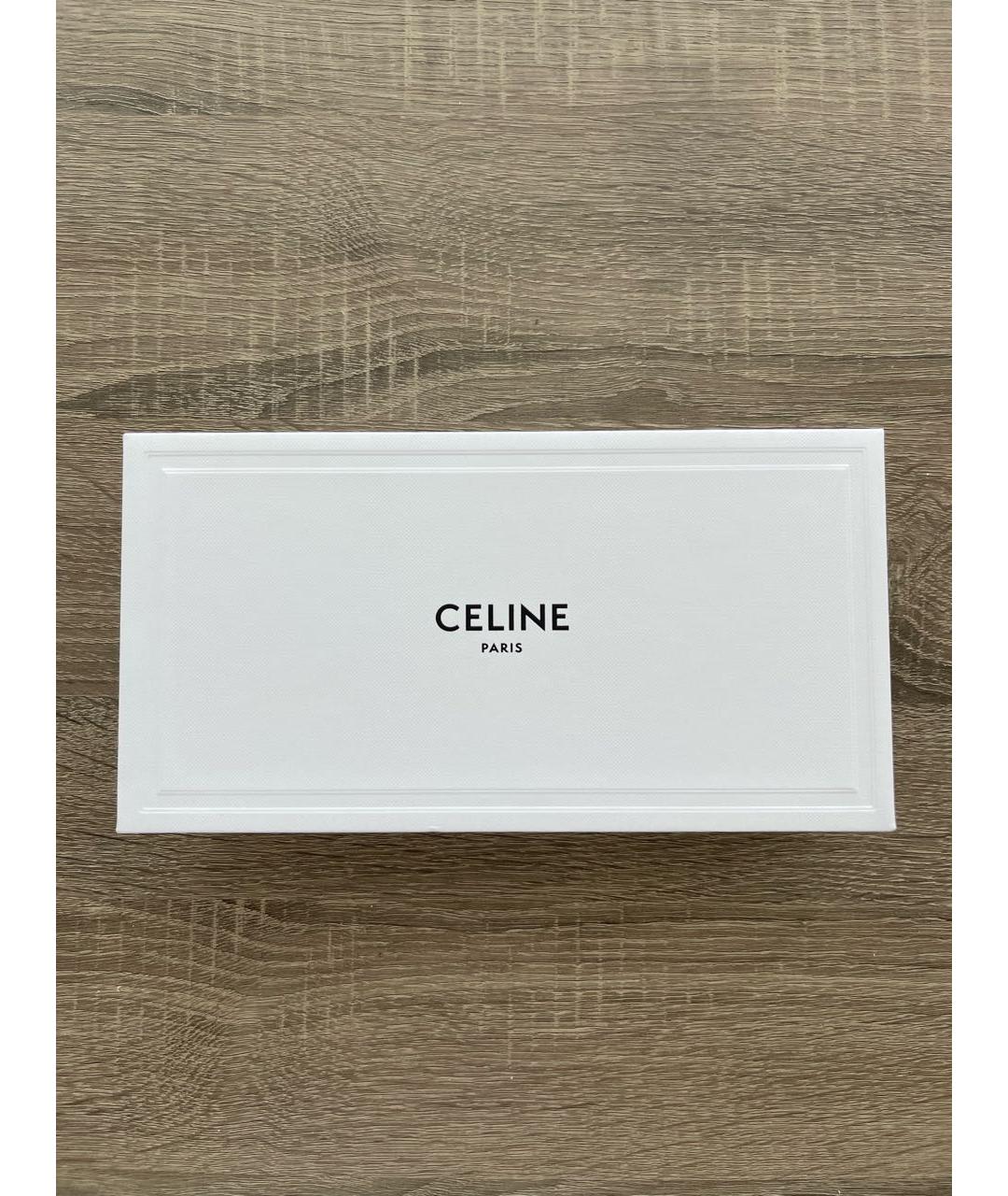 CELINE Хаки металлические солнцезащитные очки, фото 5