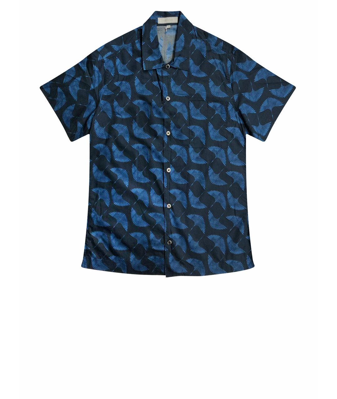 CORTIGIANI Синяя хлопковая кэжуал рубашка, фото 1