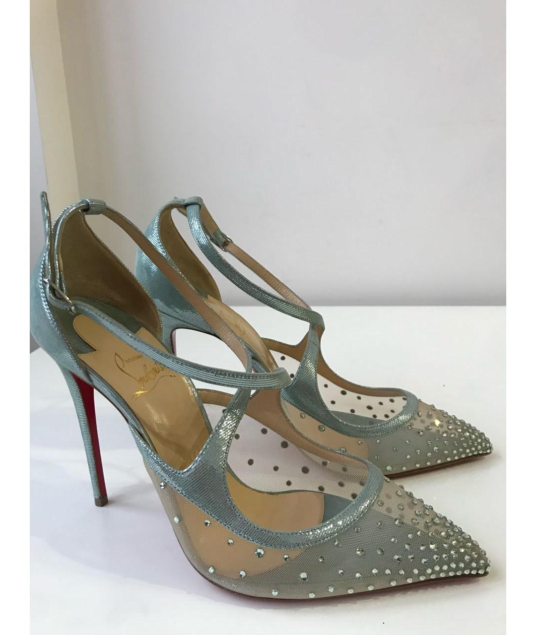 CHRISTIAN LOUBOUTIN Голубые туфли, фото 2