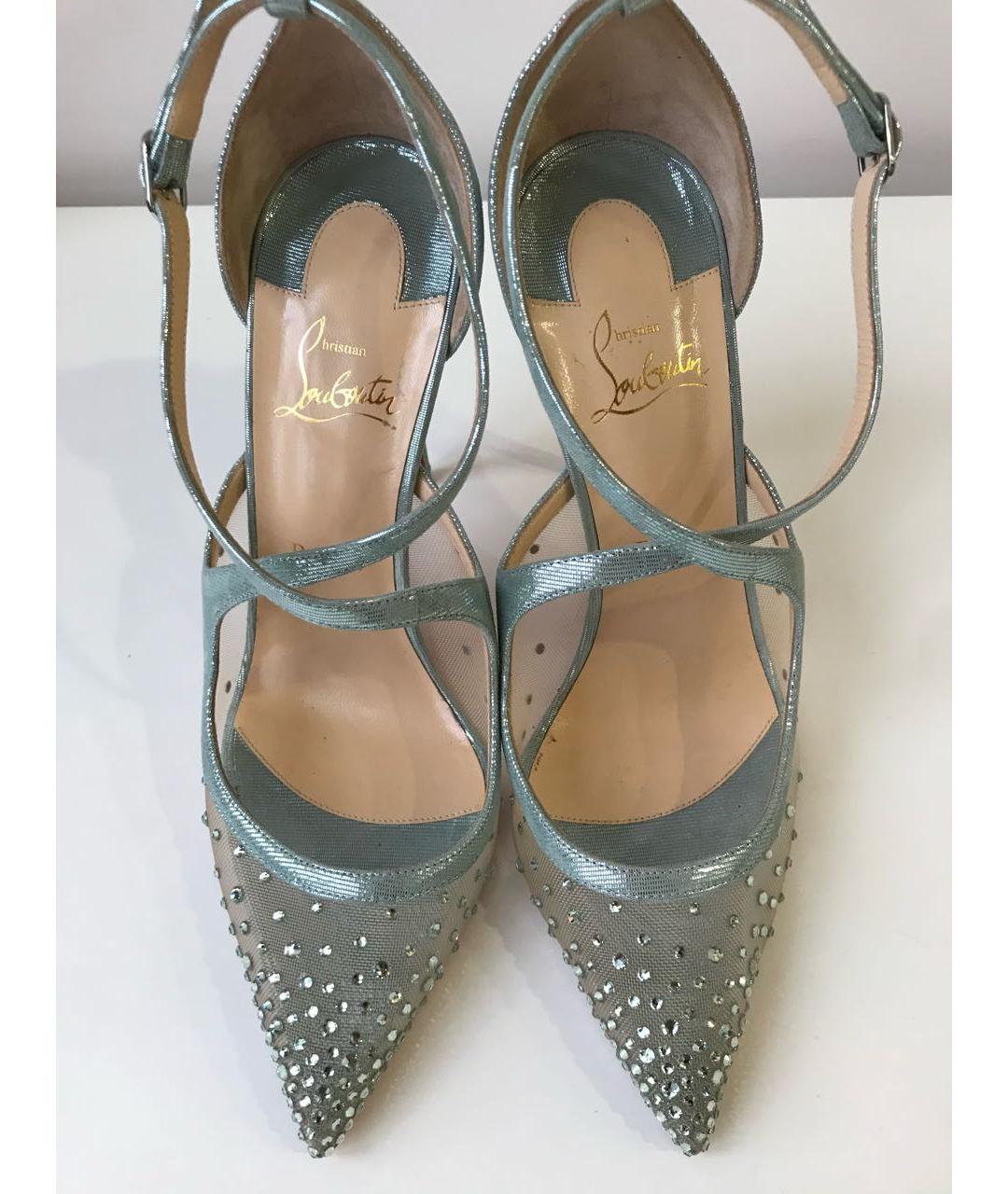 CHRISTIAN LOUBOUTIN Голубые туфли, фото 8