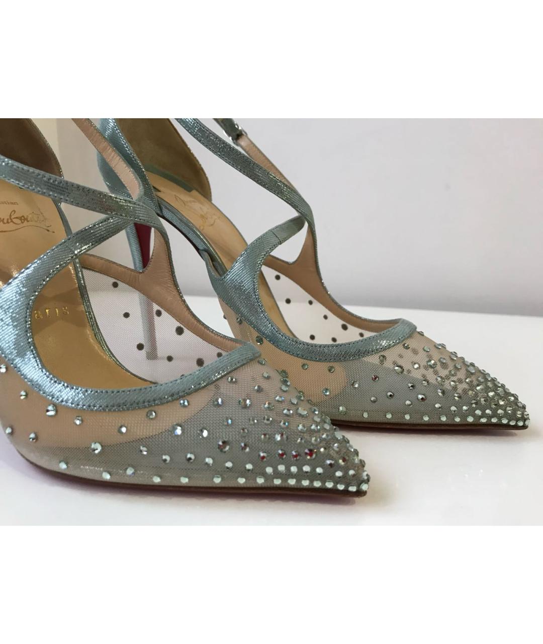 CHRISTIAN LOUBOUTIN Голубые туфли, фото 3