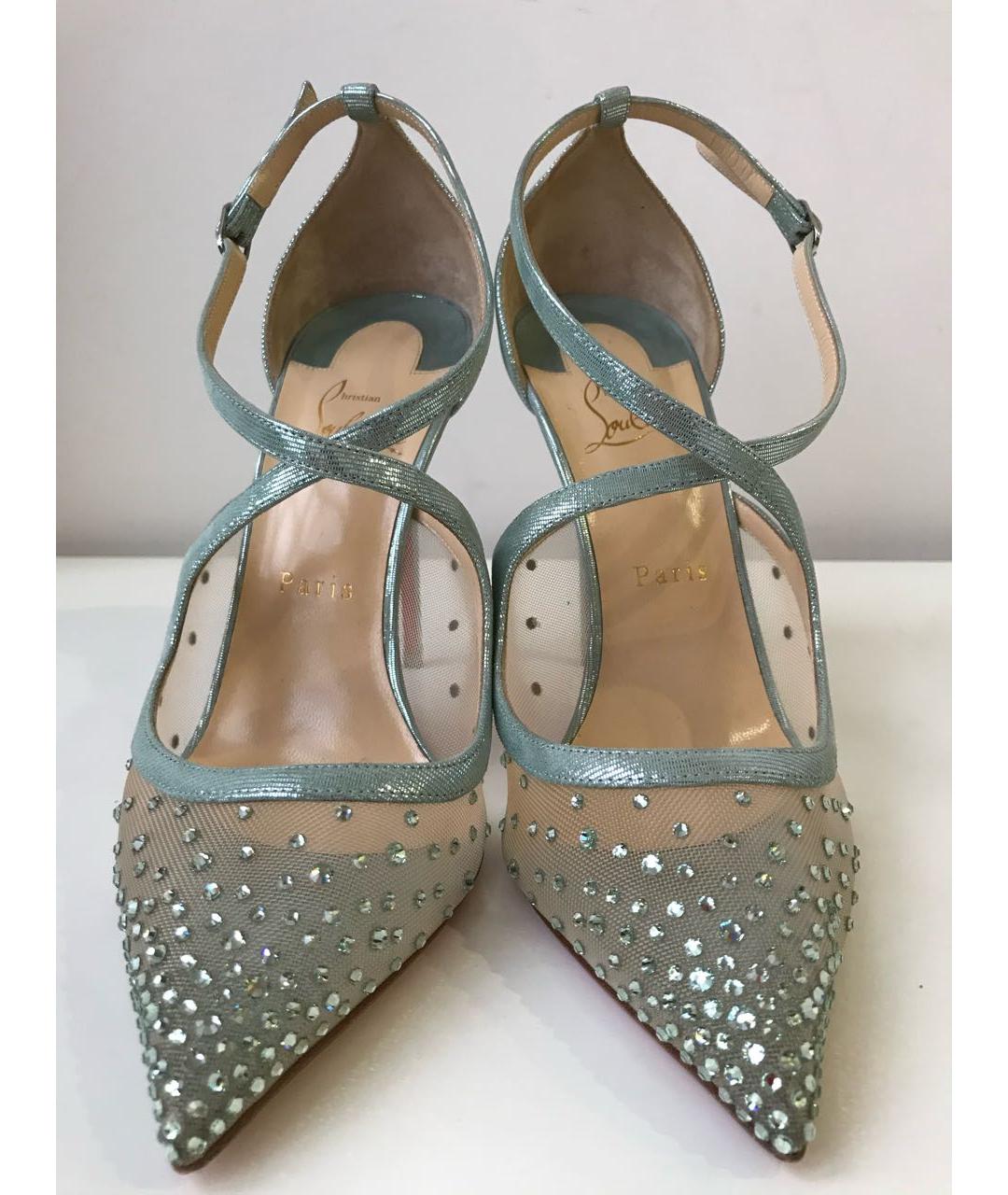 CHRISTIAN LOUBOUTIN Голубые туфли, фото 4
