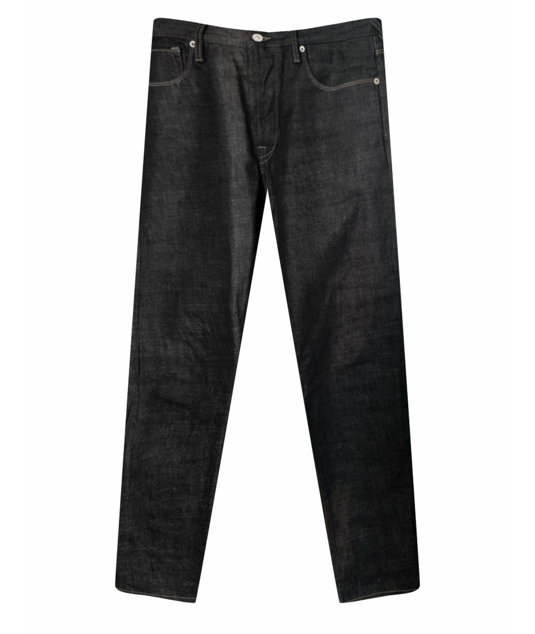 PAUL SMITH Темно-синие хлопковые прямые джинсы, фото 1