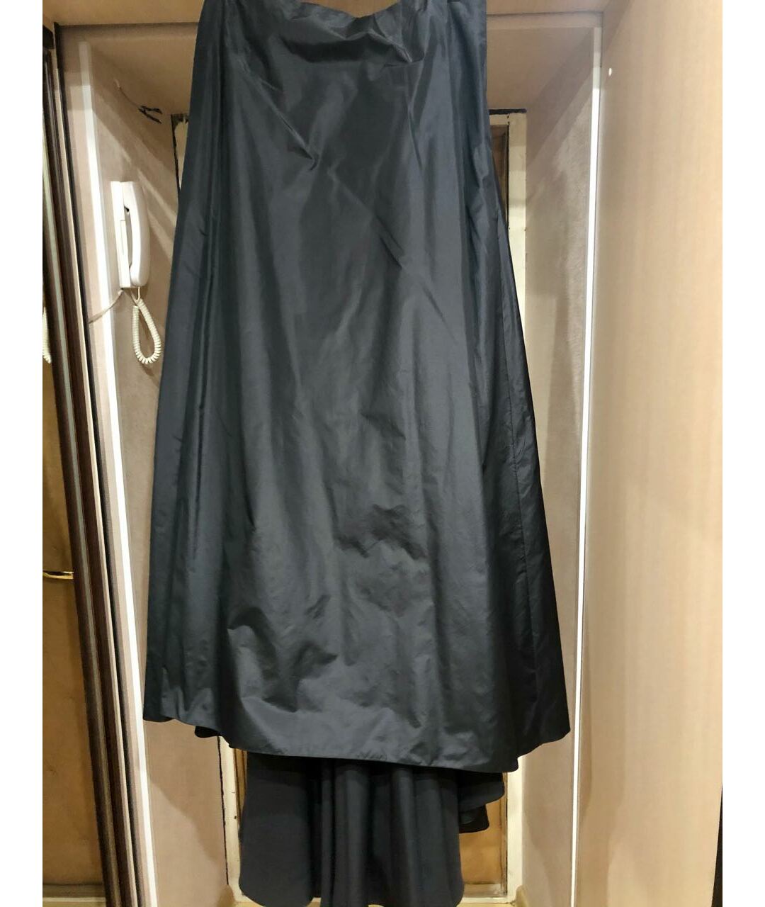 CHRISTIAN DIOR PRE-OWNED Черная шелковая юбка макси, фото 8