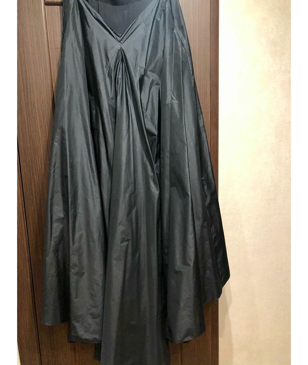 CHRISTIAN DIOR PRE-OWNED Черная шелковая юбка макси, фото 2