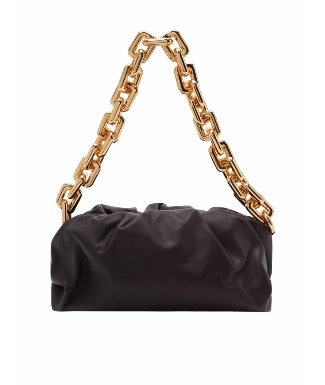 BOTTEGA VENETA Коричневая кожаная сумка через плечо, фото 1