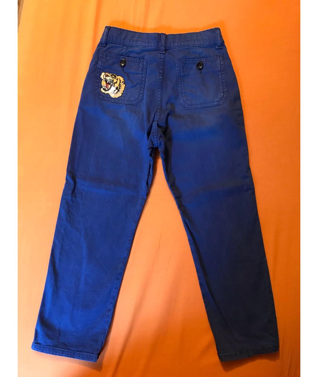 GUCCI KIDS Синие хлопковые брюки и шорты, фото 2
