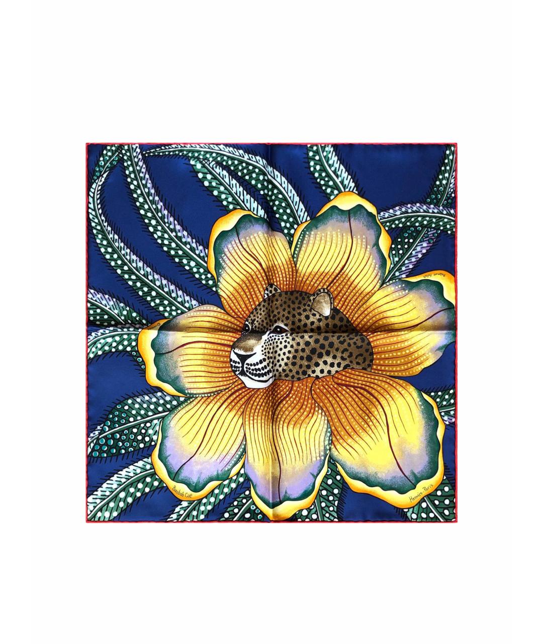 HERMES Мульти шелковый платок, фото 1