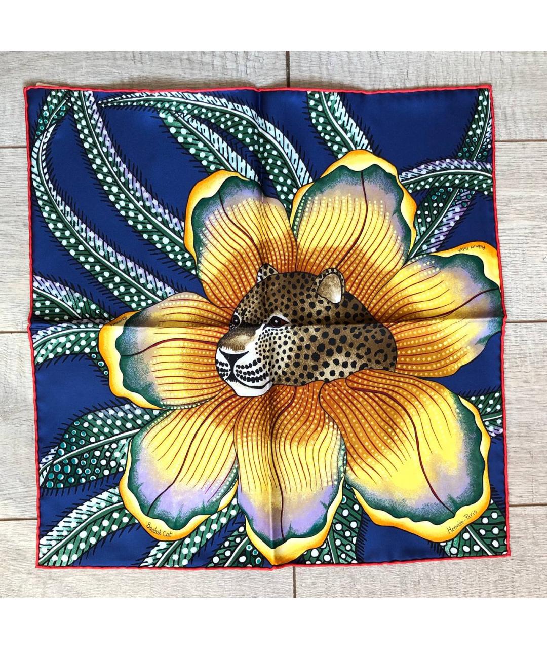 HERMES Мульти шелковый платок, фото 2