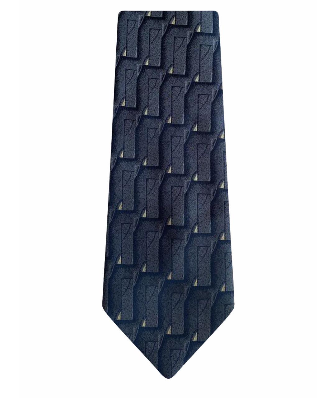 HUGO BOSS Серый шелковый галстук, фото 1