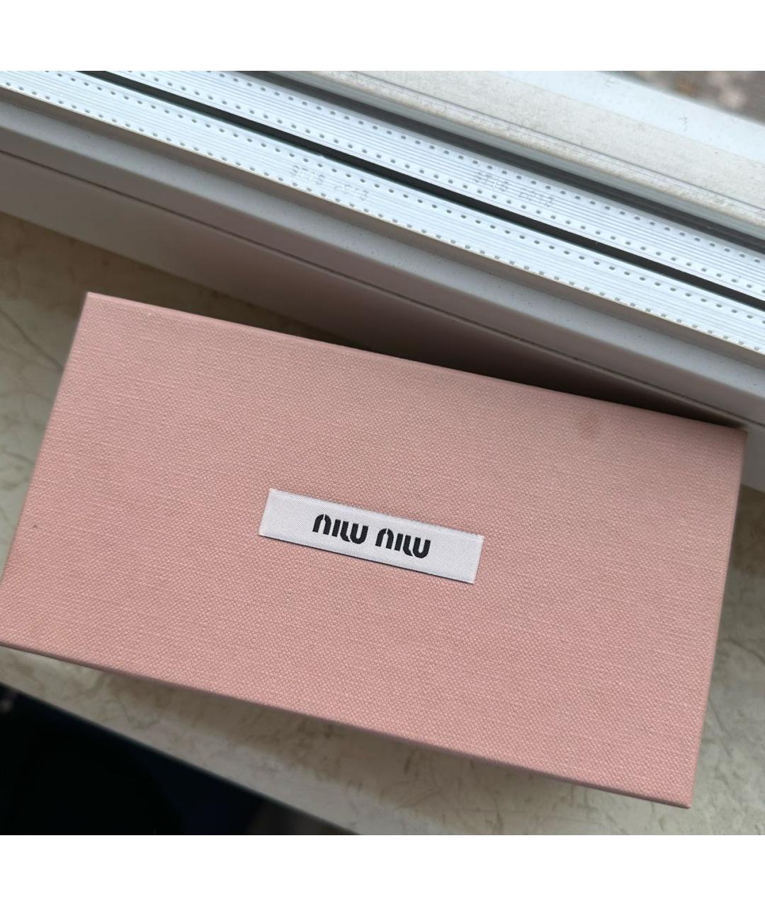 MIU MIU Черные пластиковые солнцезащитные очки, фото 4