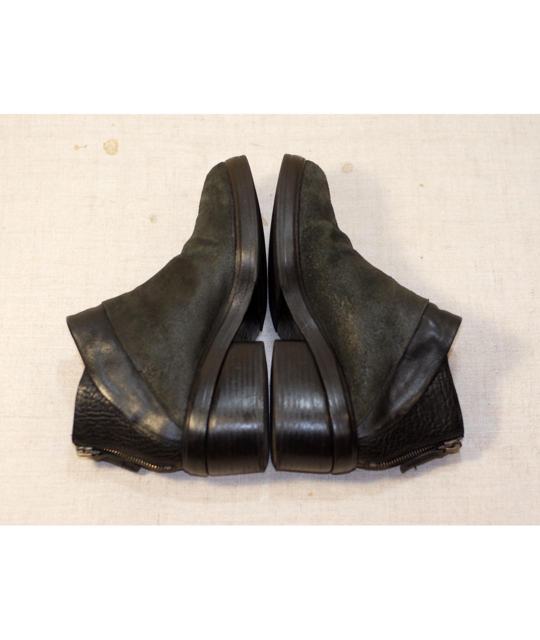 MARSELL Черные кожаные ботинки, фото 4
