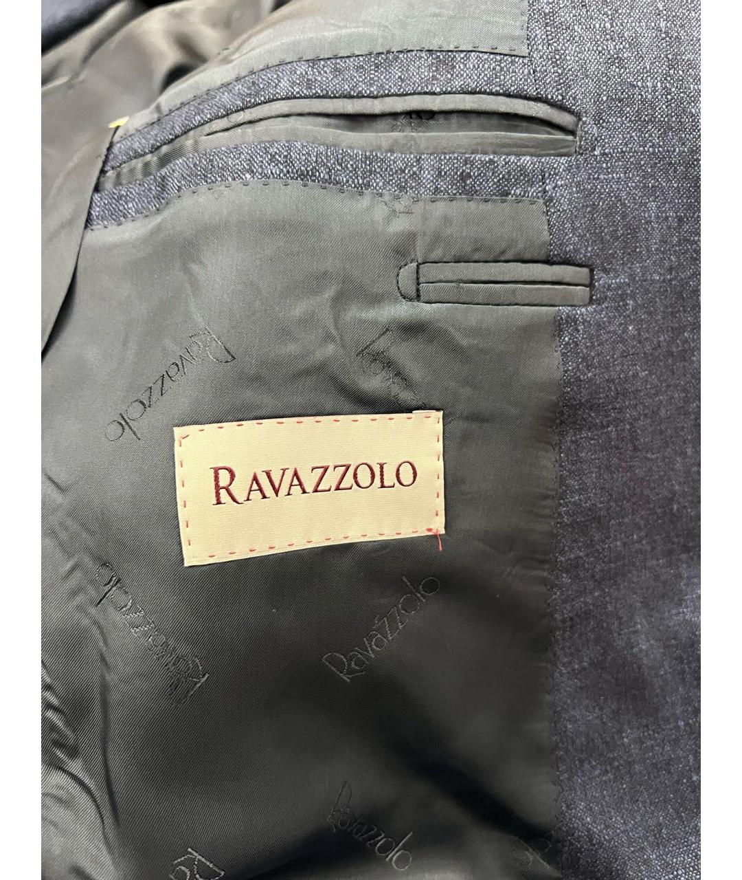 RAVAZZOLO Темно-синий кашемировый пиджак, фото 5