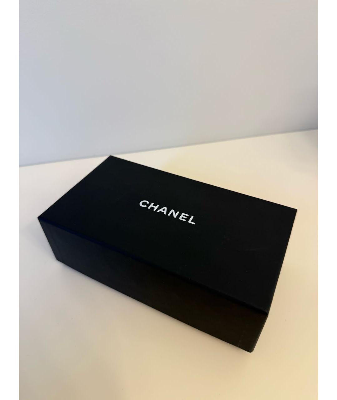 CHANEL Темно-синие пластиковые солнцезащитные очки, фото 4