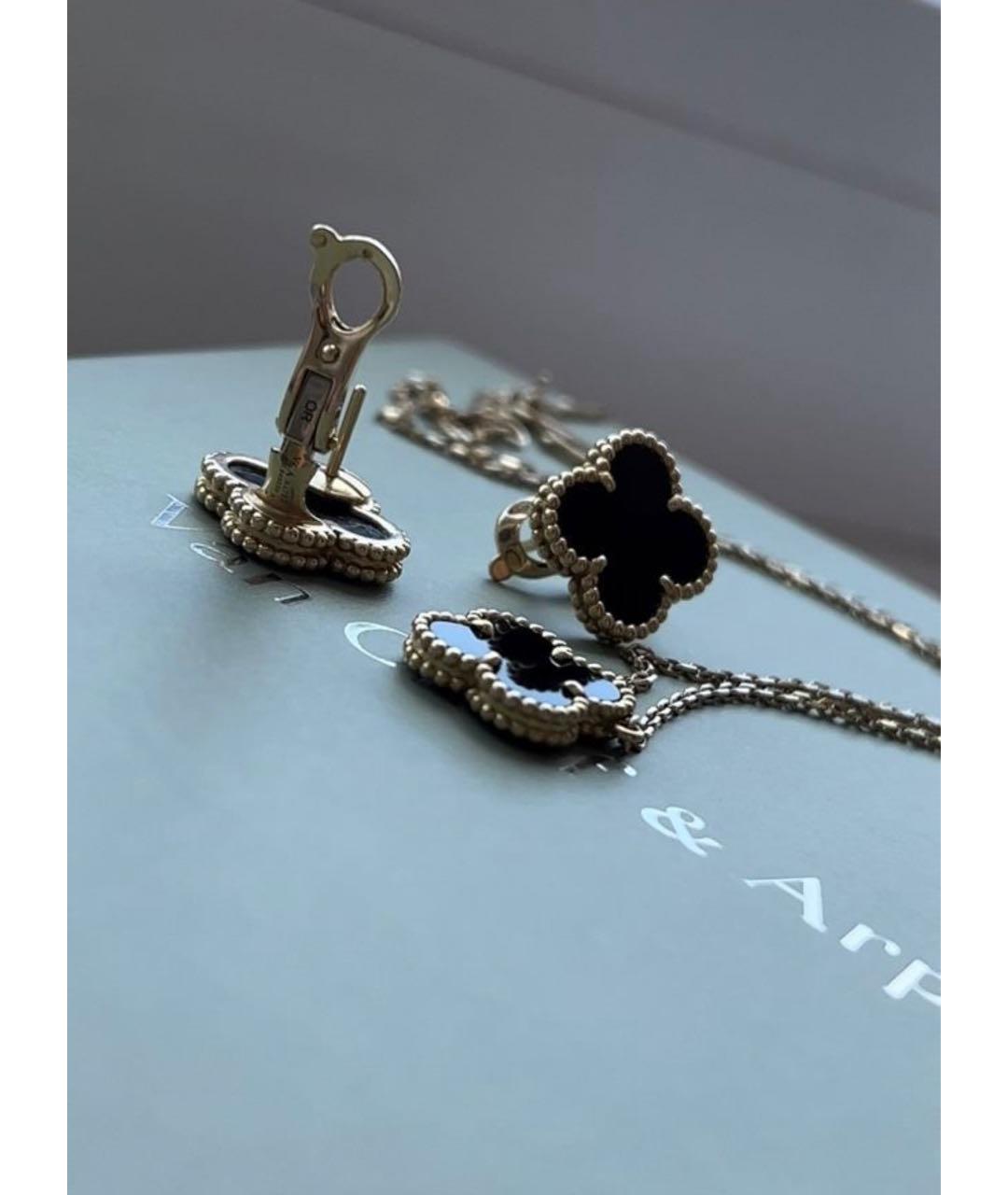 VAN CLEEF & ARPELS Черный комплект из желтого золота, фото 3