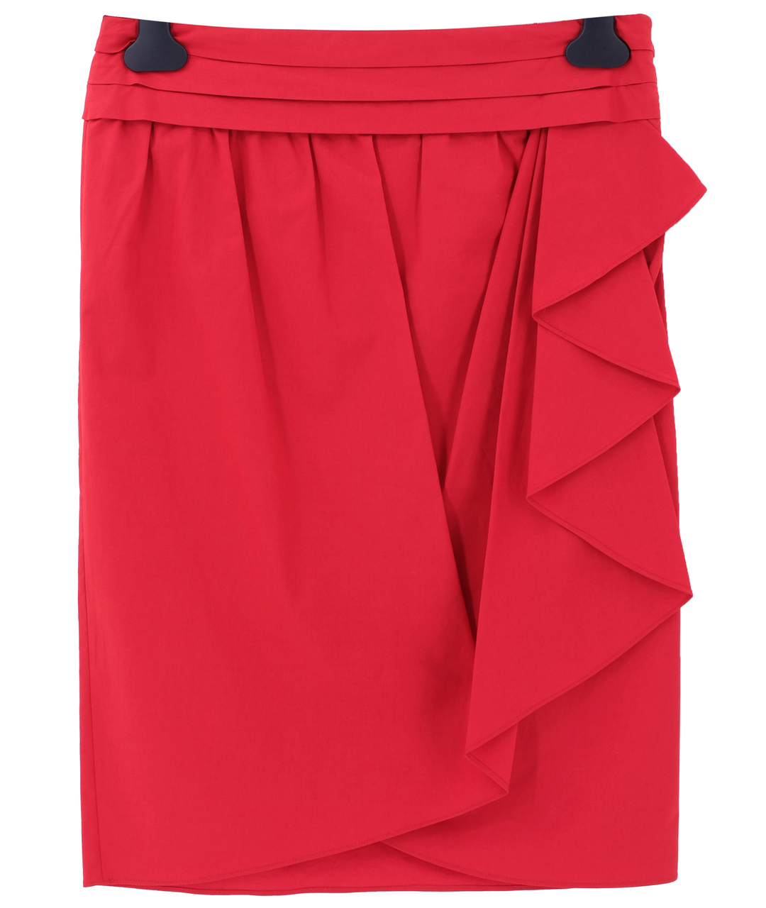MOSCHINO Красная хлопковая юбка миди, фото 1