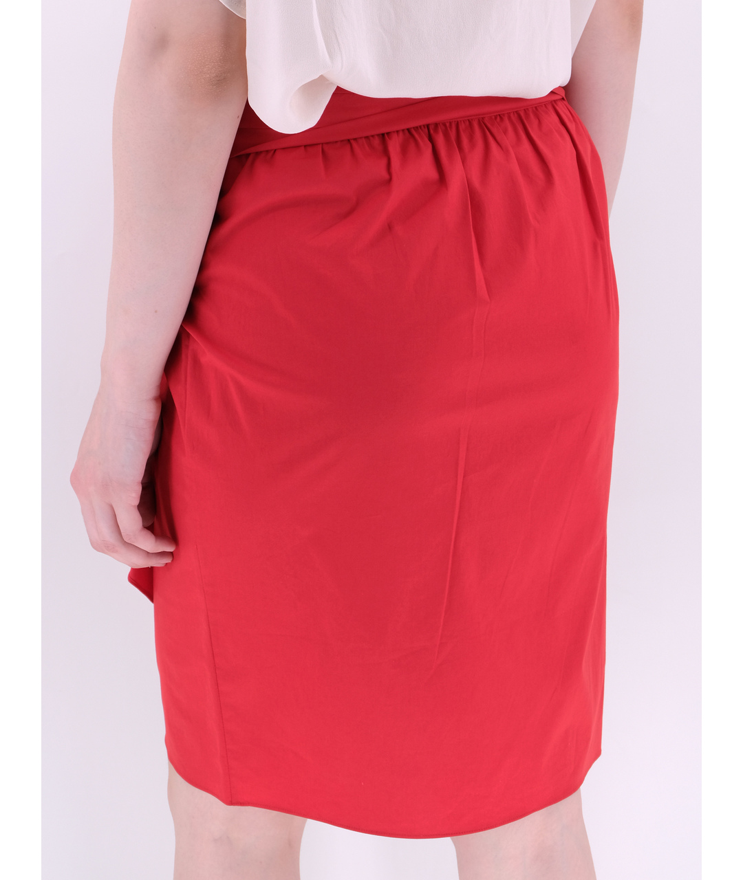 MOSCHINO Красная хлопковая юбка миди, фото 3