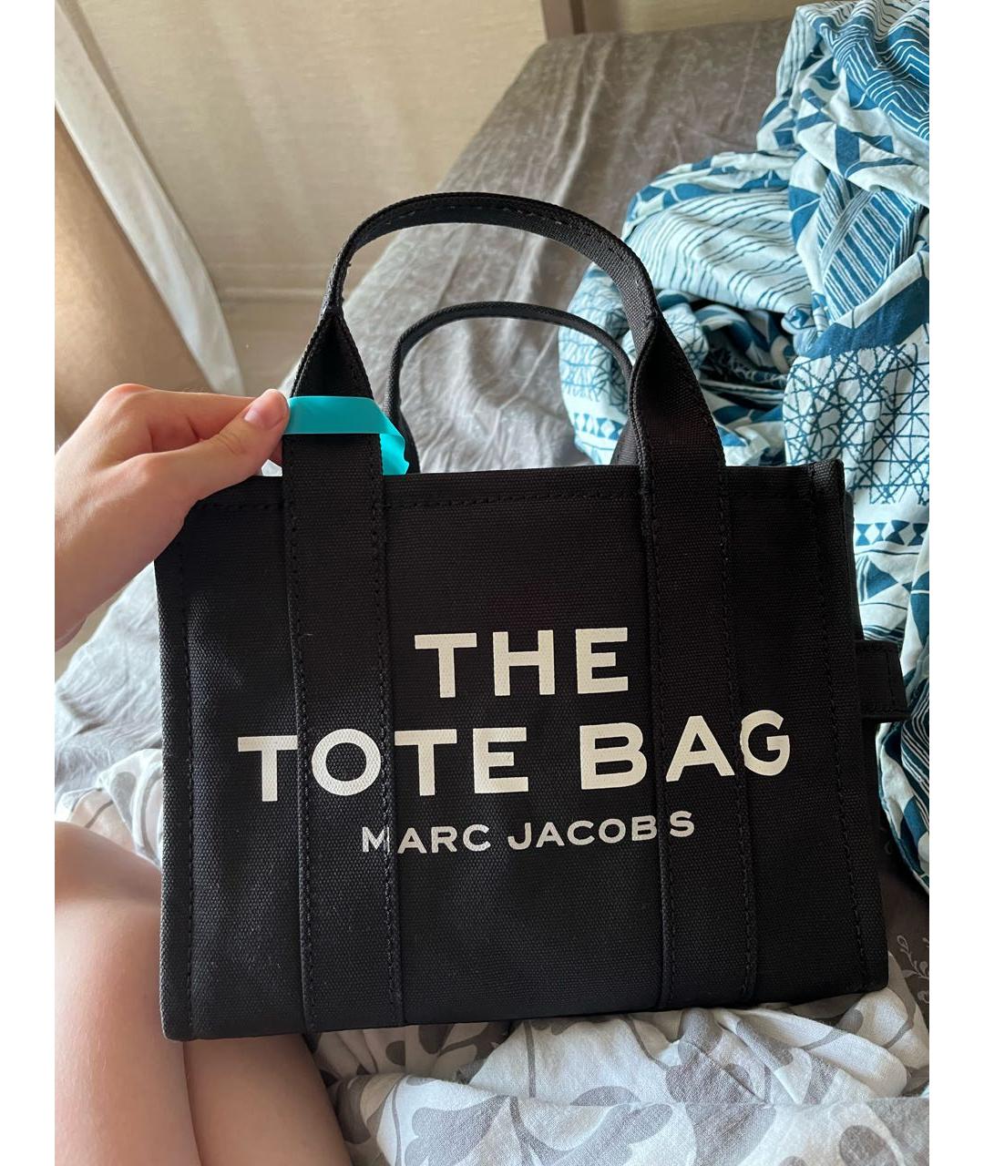 MARC JACOBS Черная тканевая сумка тоут, фото 3