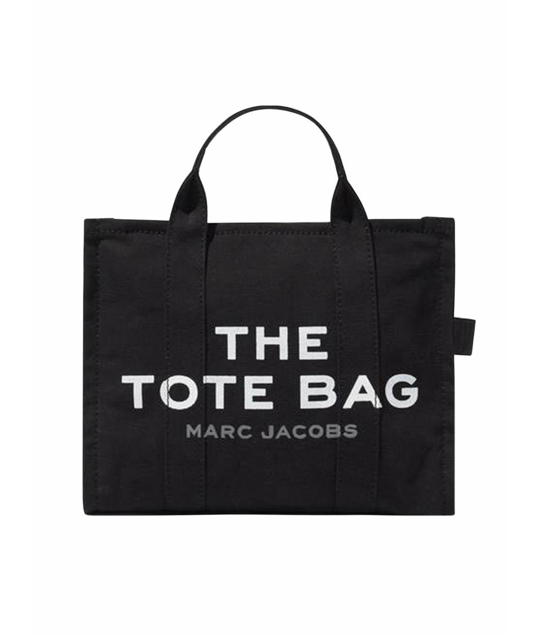 MARC JACOBS Черная тканевая сумка тоут, фото 1
