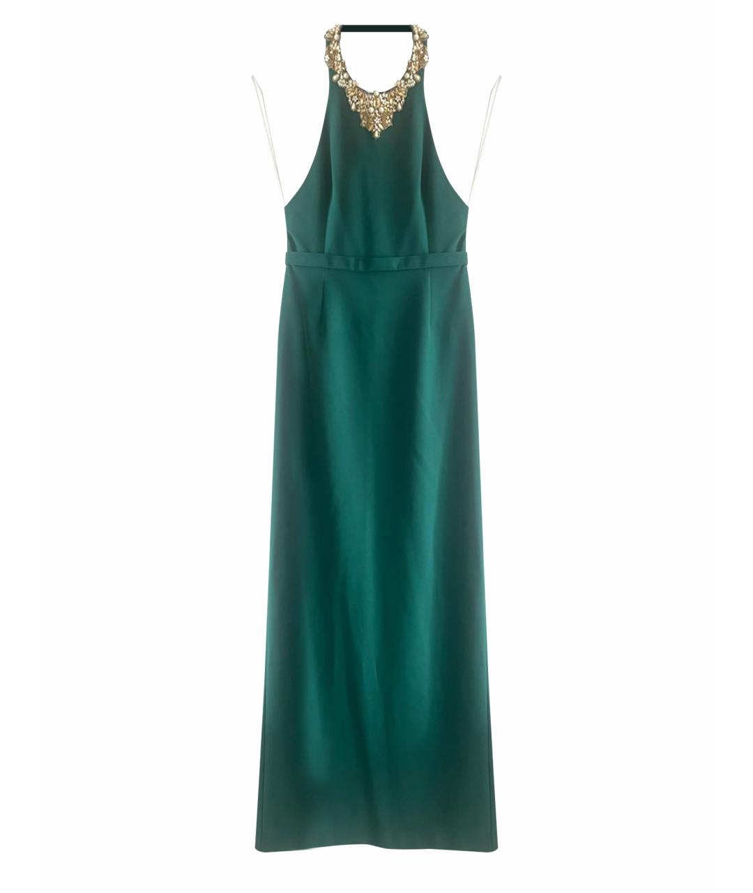 MARCHESA NOTTE Зеленые вискозное вечернее платье, фото 1