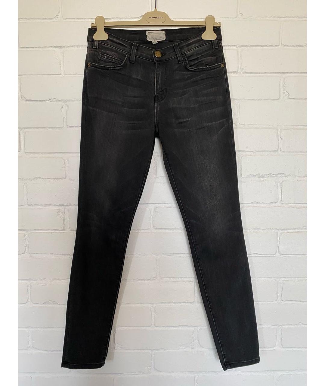 CURRENT/ELLIOTT Черные хлопковые джинсы слим, фото 5