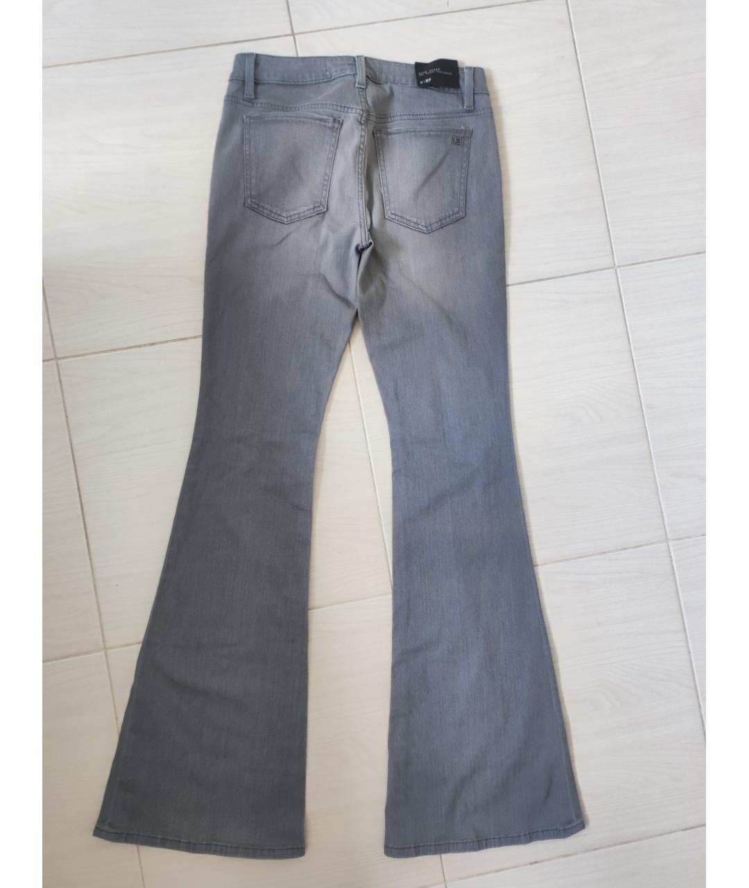 JOE'S JEANS Серые хлопко-эластановые джинсы клеш, фото 2